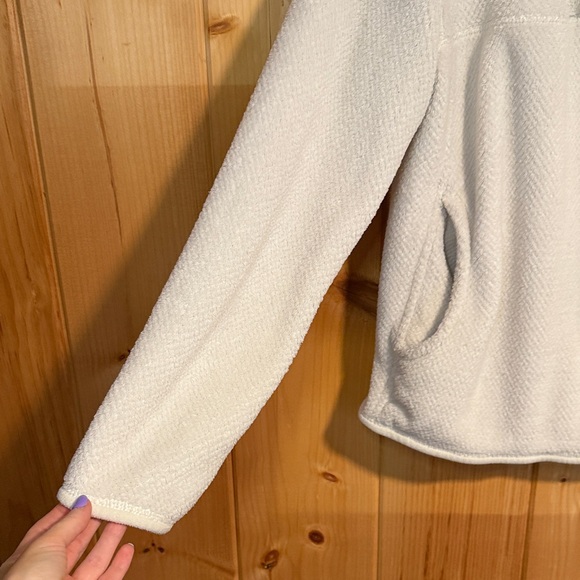 Patagonia Synchilla Snap-T Fleece Pullover Cream Women’s Size M Cozy Winter - Picture 4 of 7
